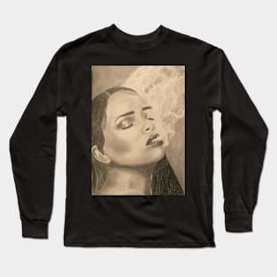 Rihanna Smoking Long Sleeve T-Shirt